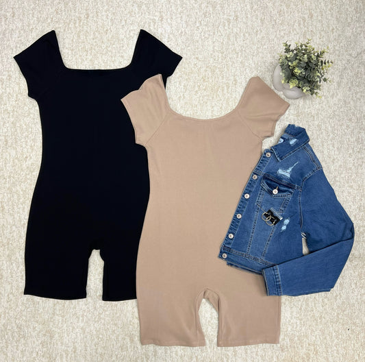 Ribbed Romper