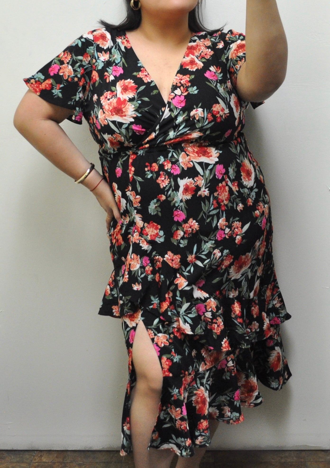 Tiered Ruffle Floral Dress