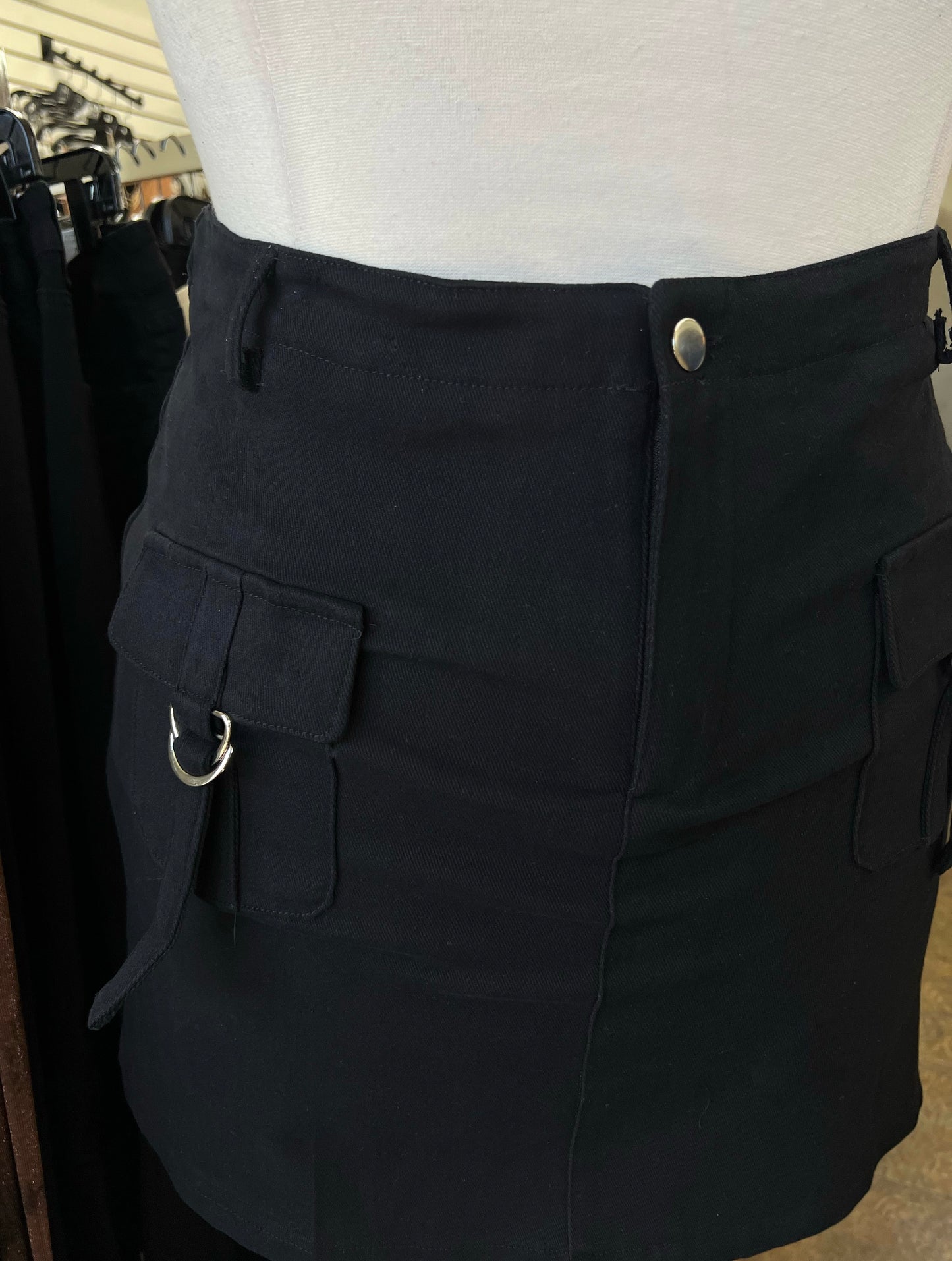 Twill Cargo Skirt