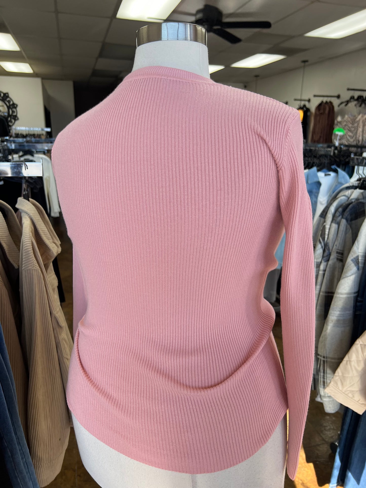 Ribbed Crewneck Long Sleeve