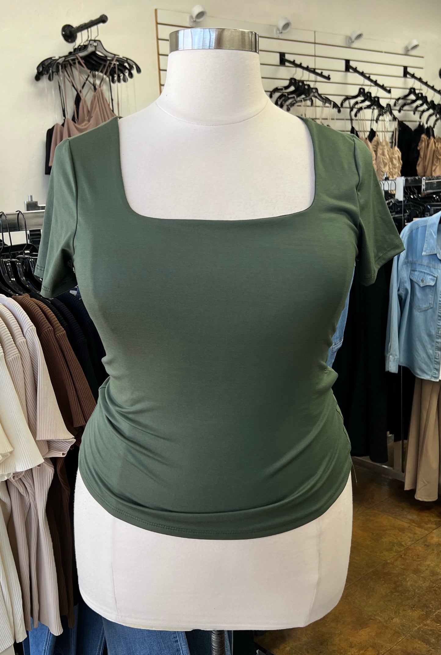 Square Neck SS Top