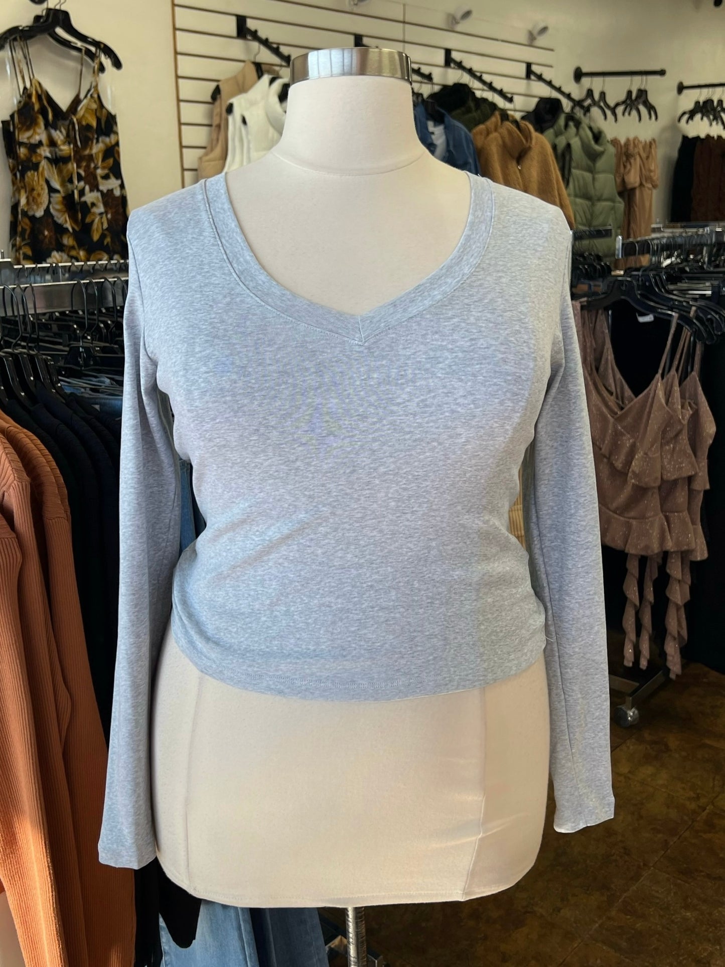 Cropped Basic Long Sleeve