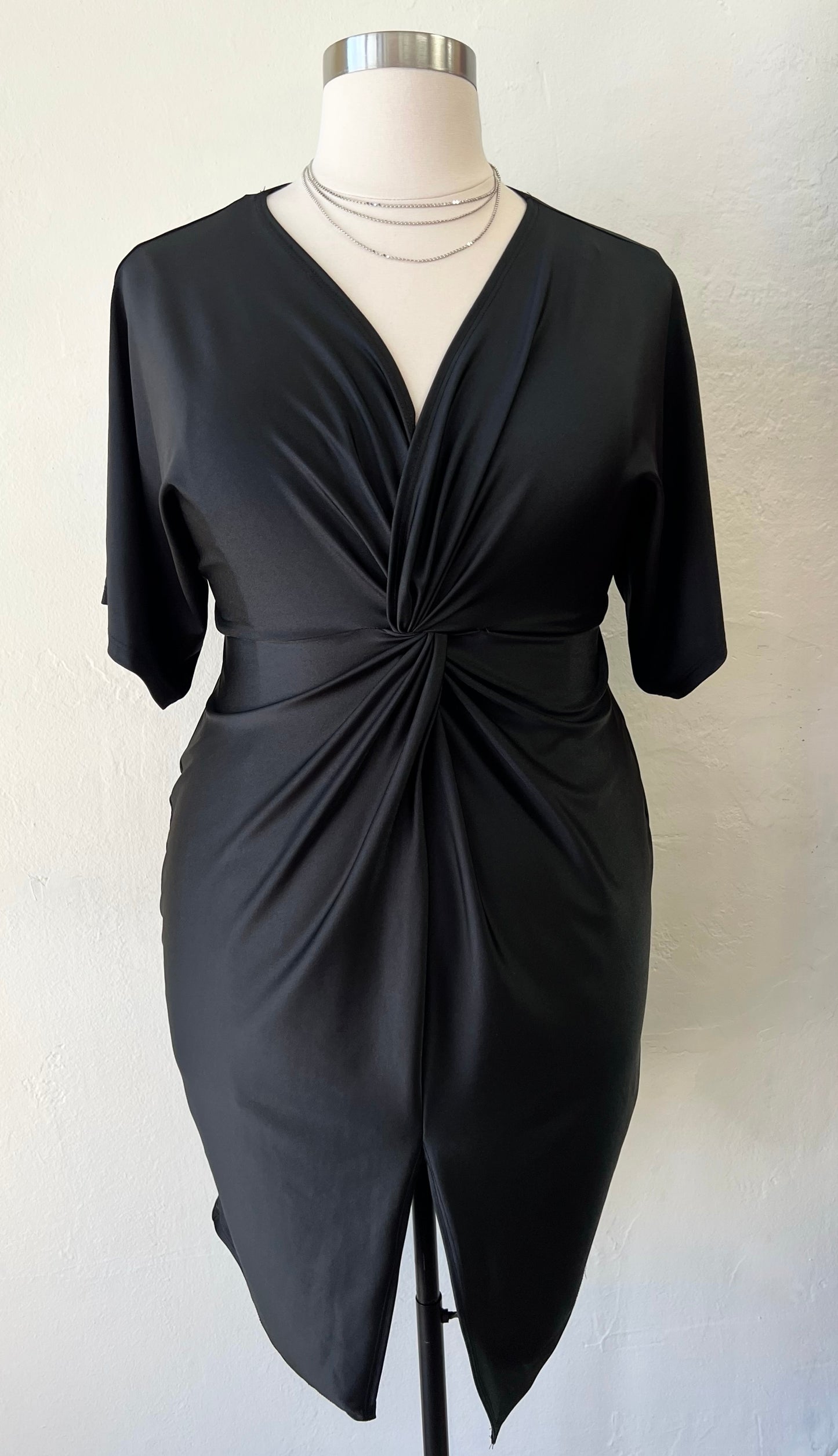 Satin Twist Dress