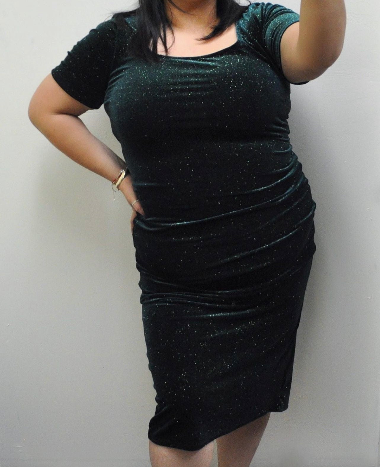 Velour Glitter Dress