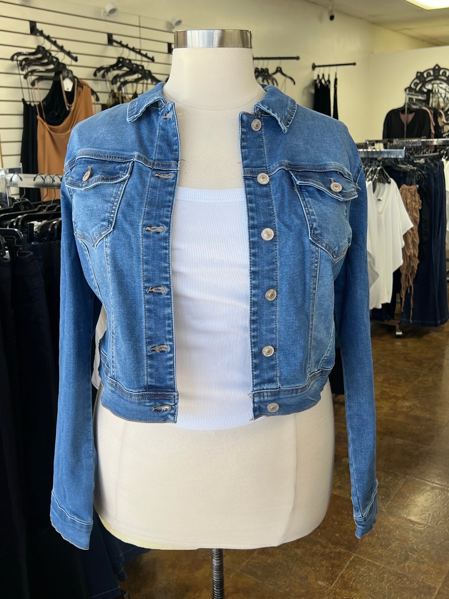 Cropped Denim Jacket