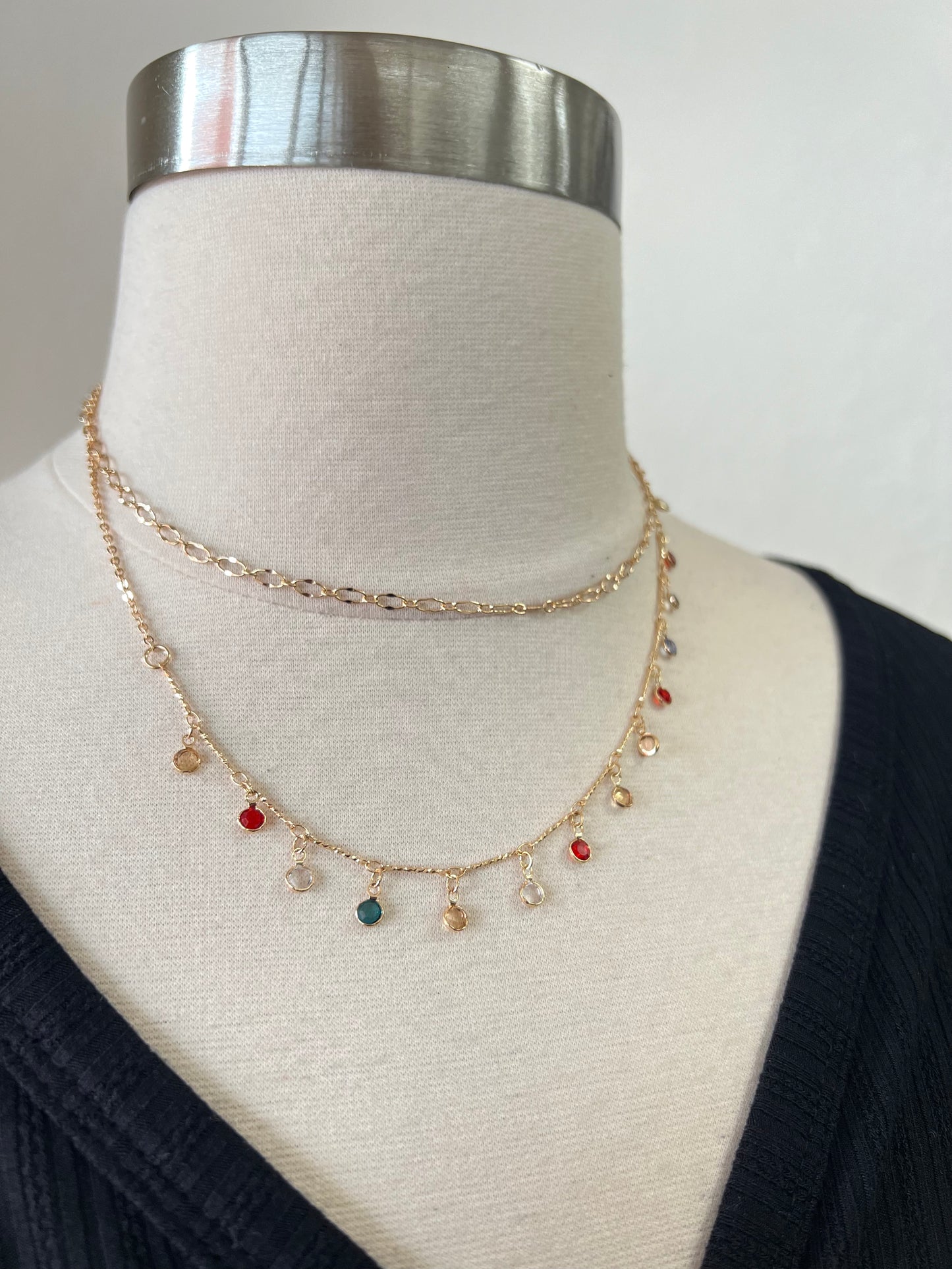 Layered Multicolor Necklace