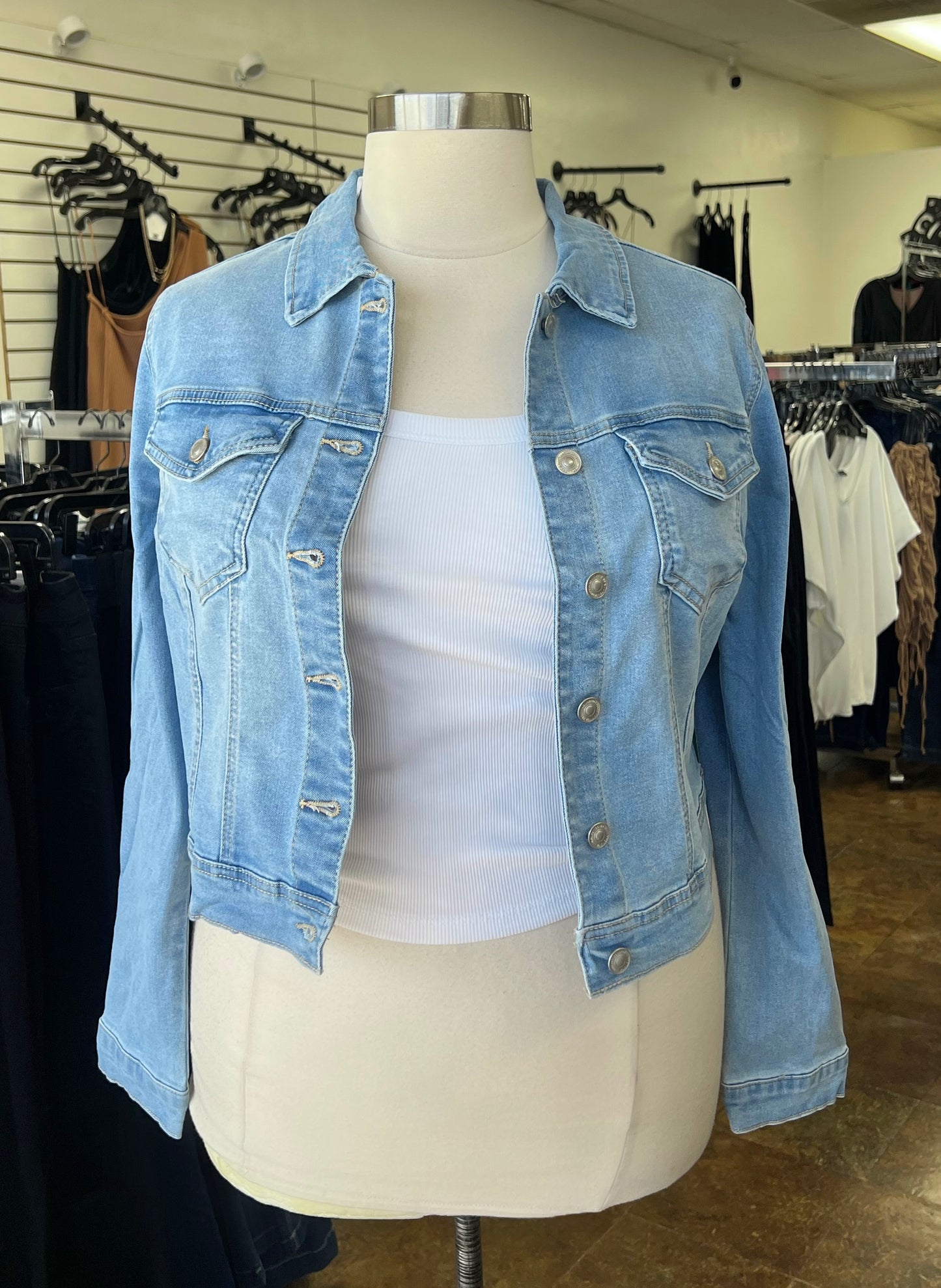 Cropped Denim Jacket