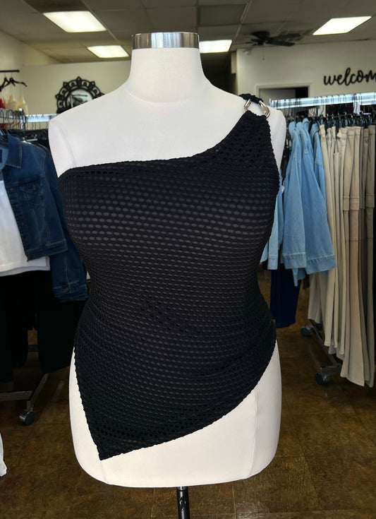 One Shoulder Asymmetrical Top