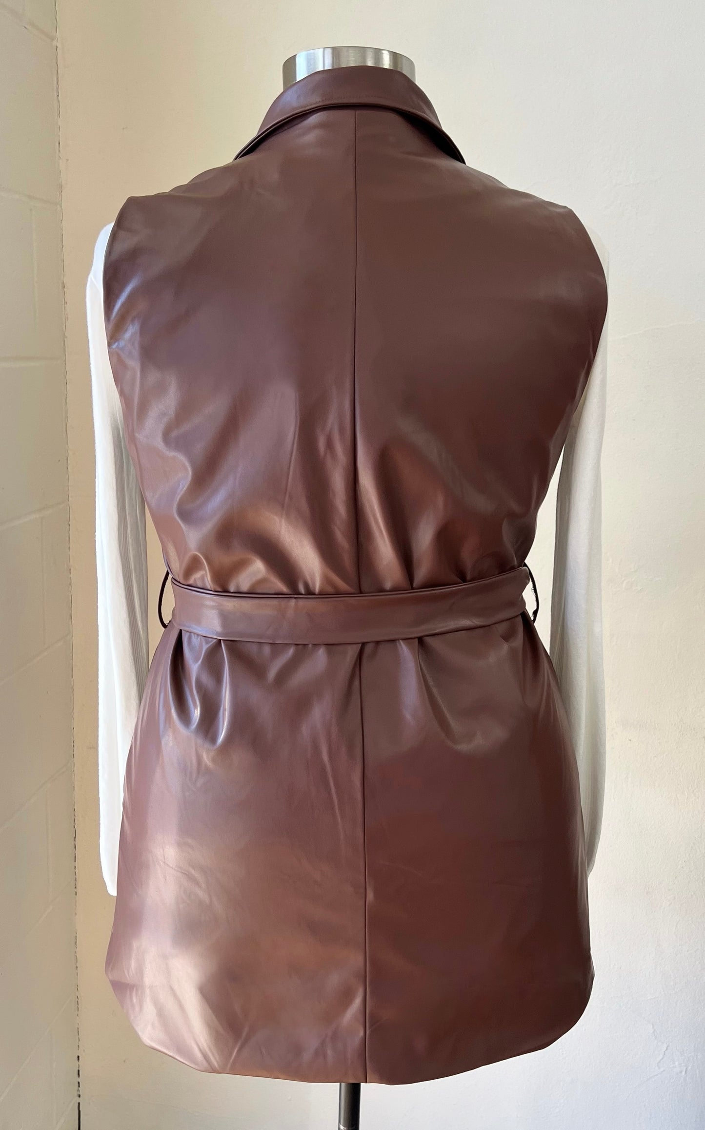 Faux Leather Vest