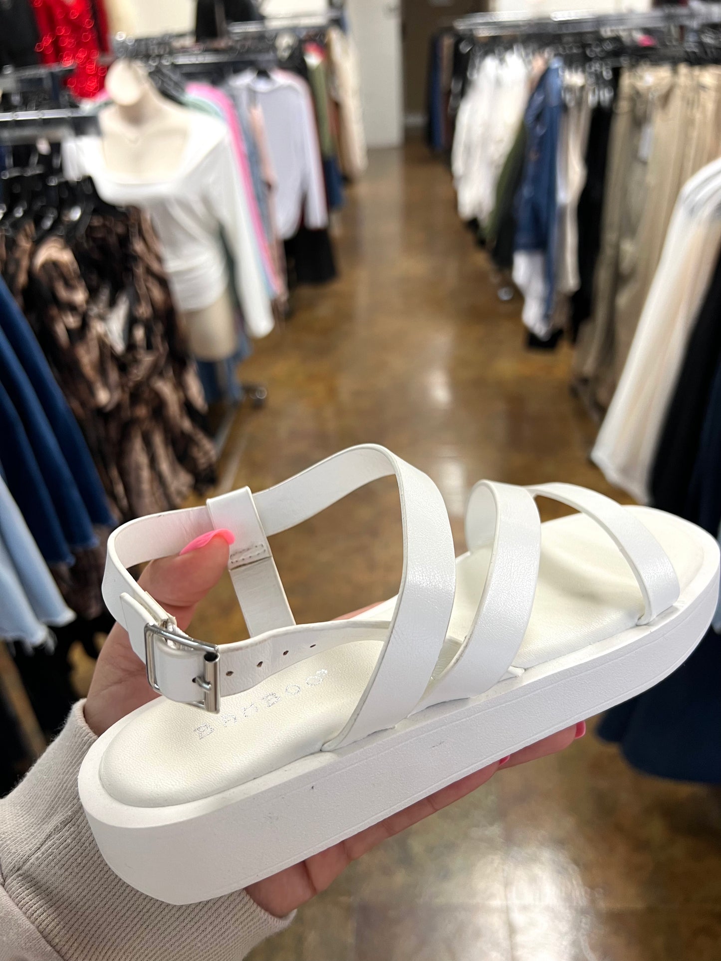 White Strap Sandal