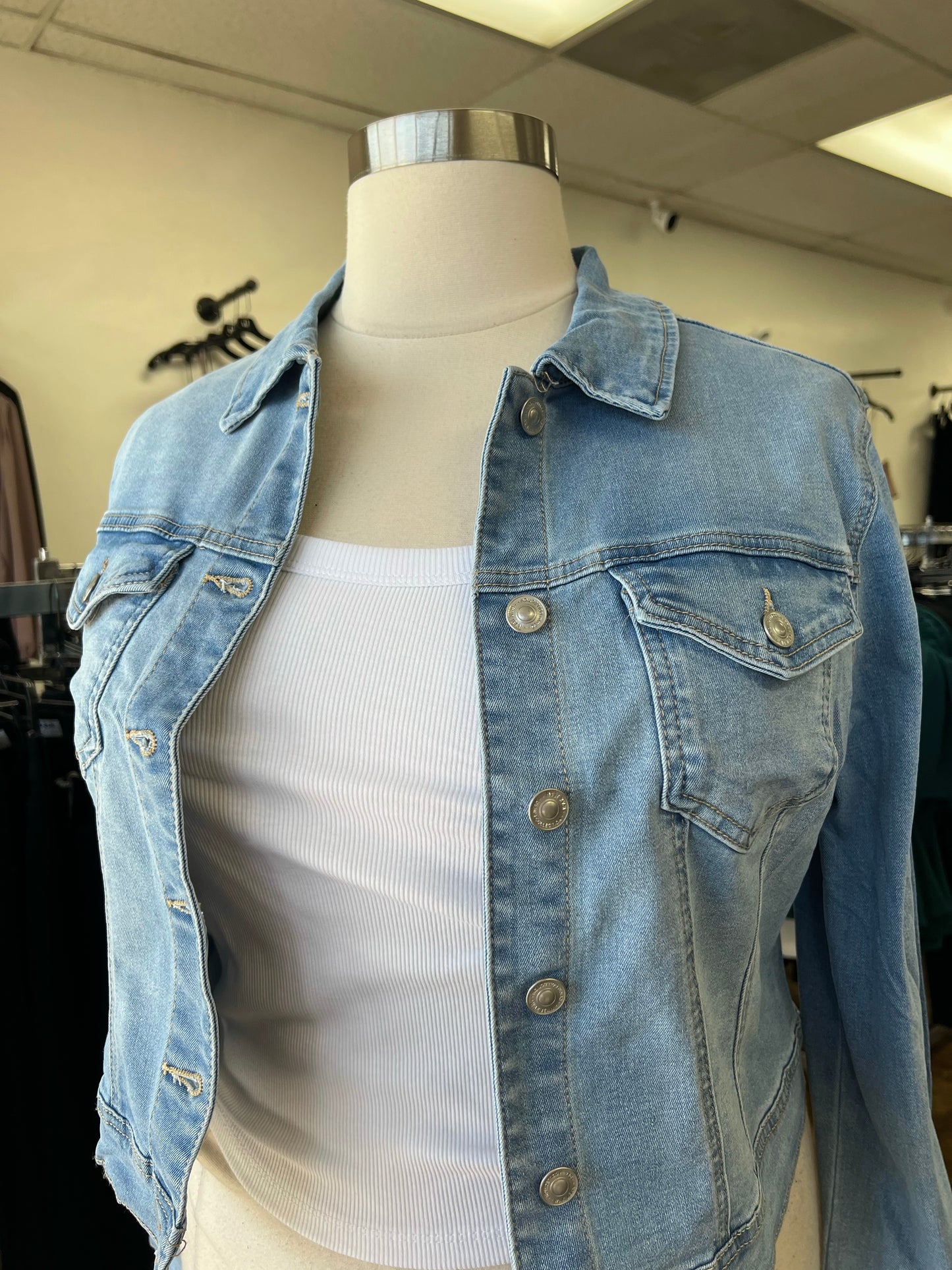 Cropped Denim Jacket