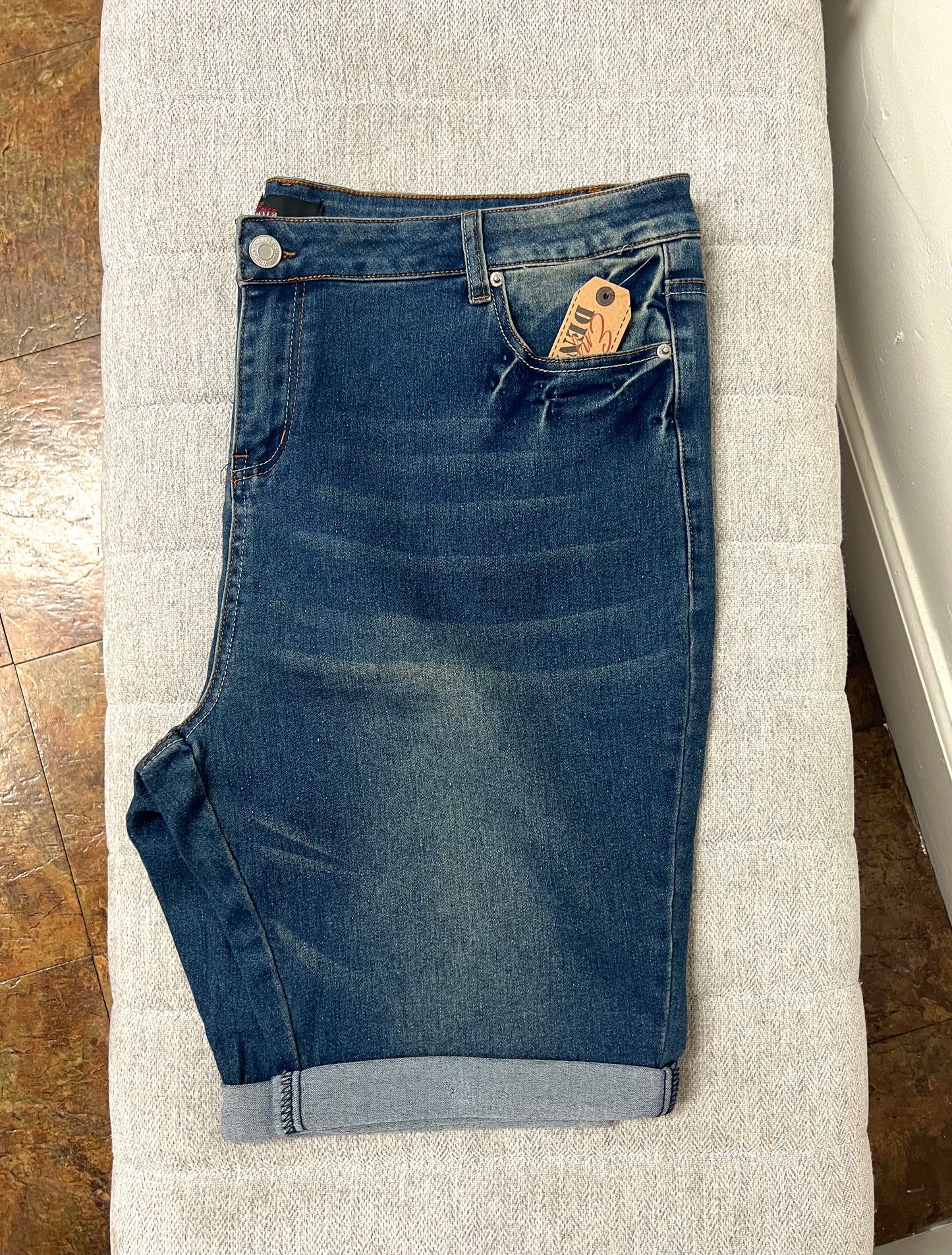 Vintage Wash Bermuda Shorts