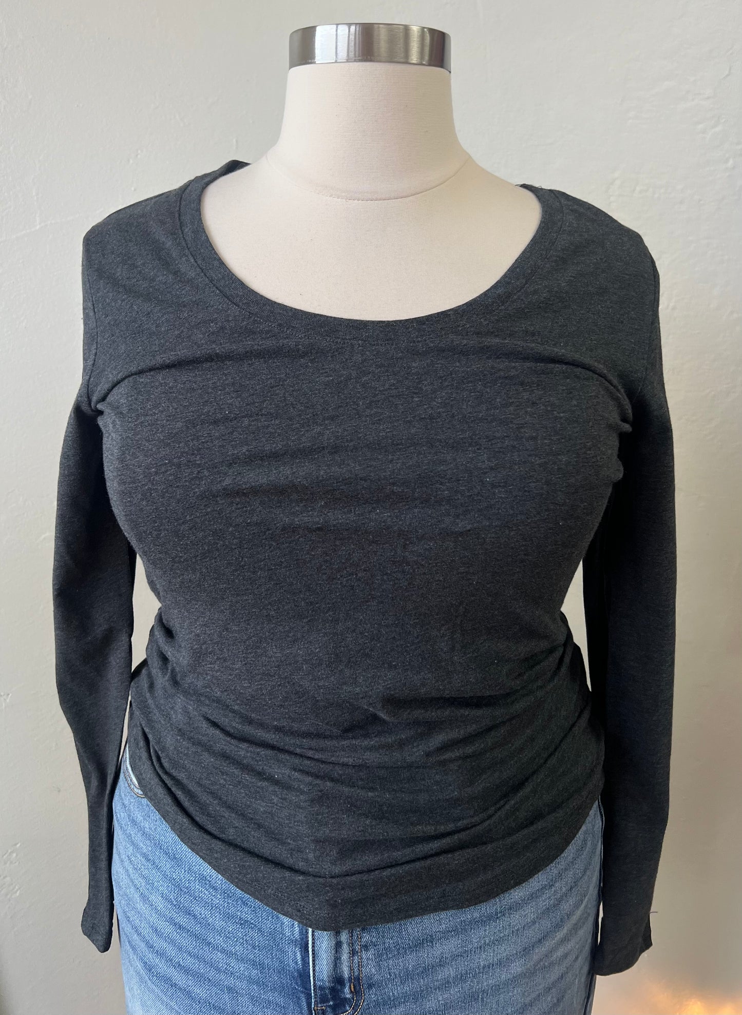 Scoop Neck Long Sleeve