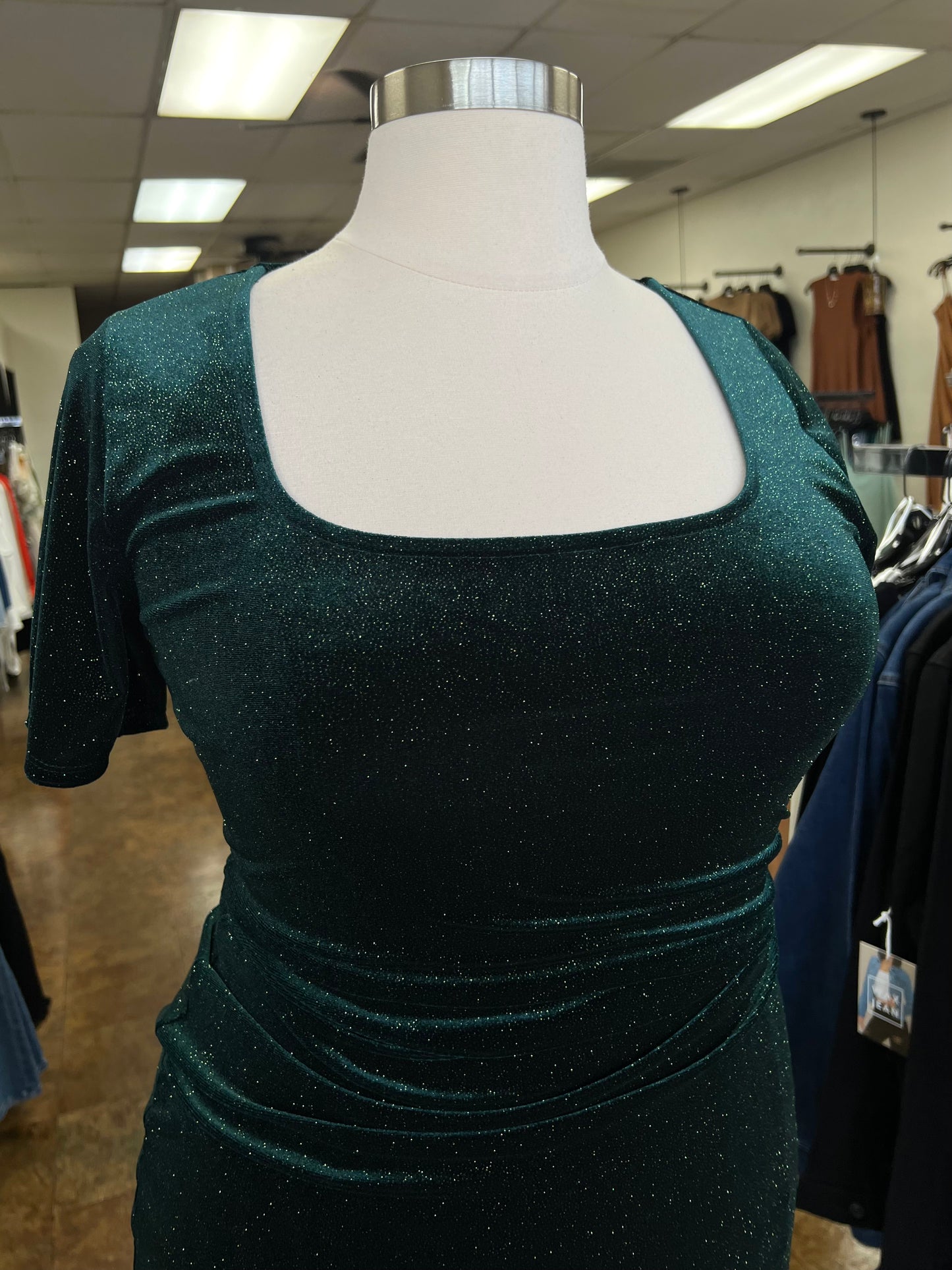 Velour Glitter Dress