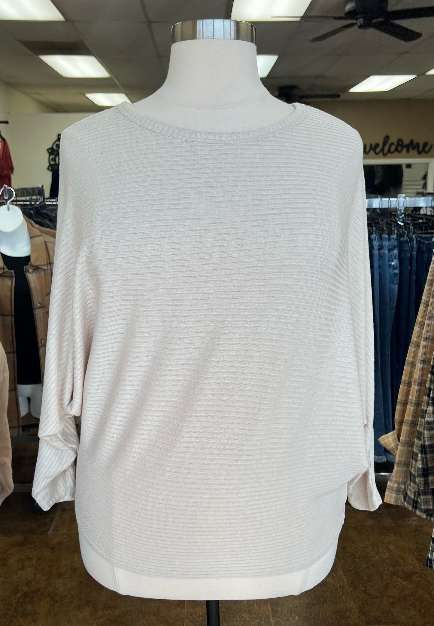 Dolman Ribbed Top