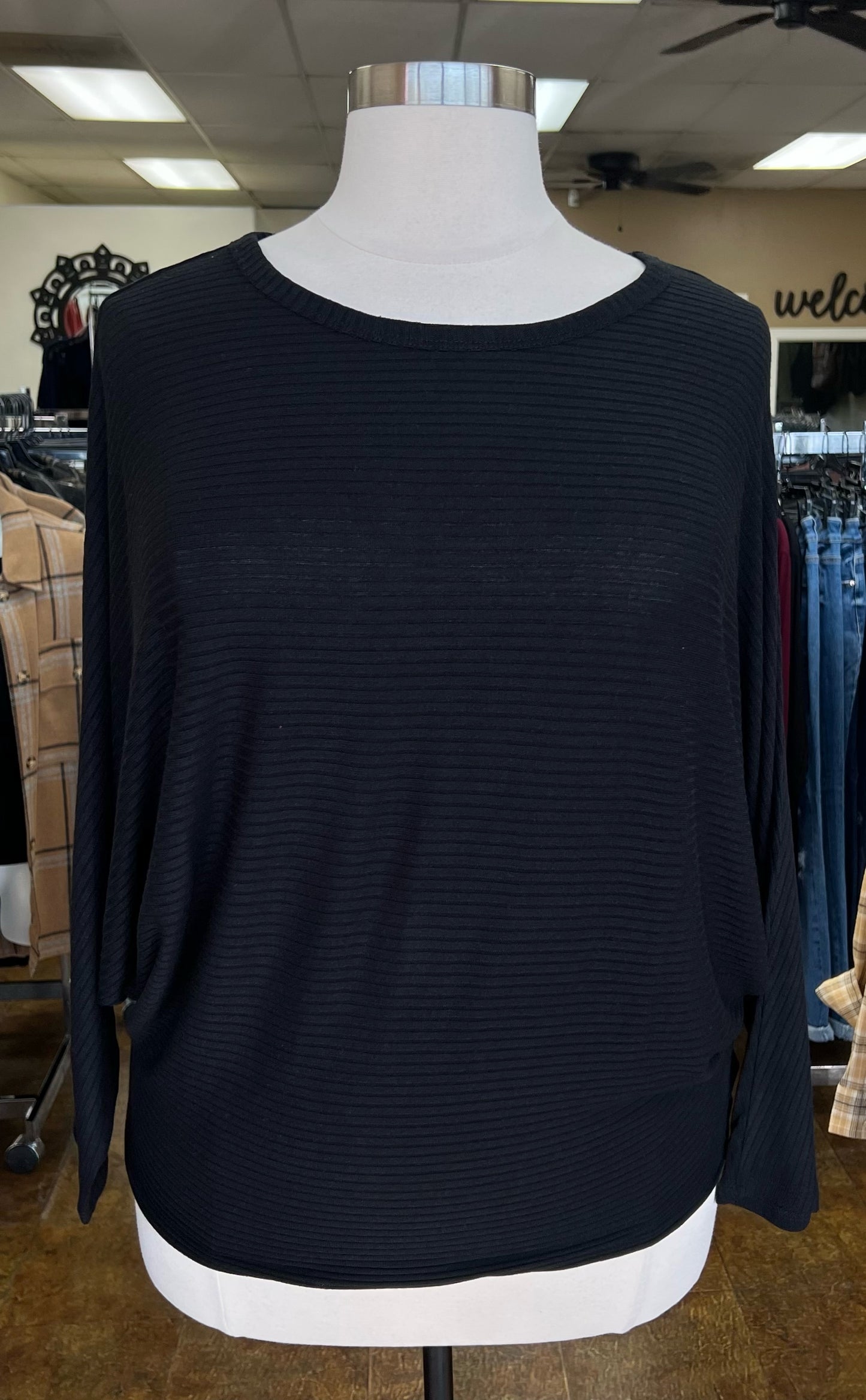 Dolman Ribbed Top