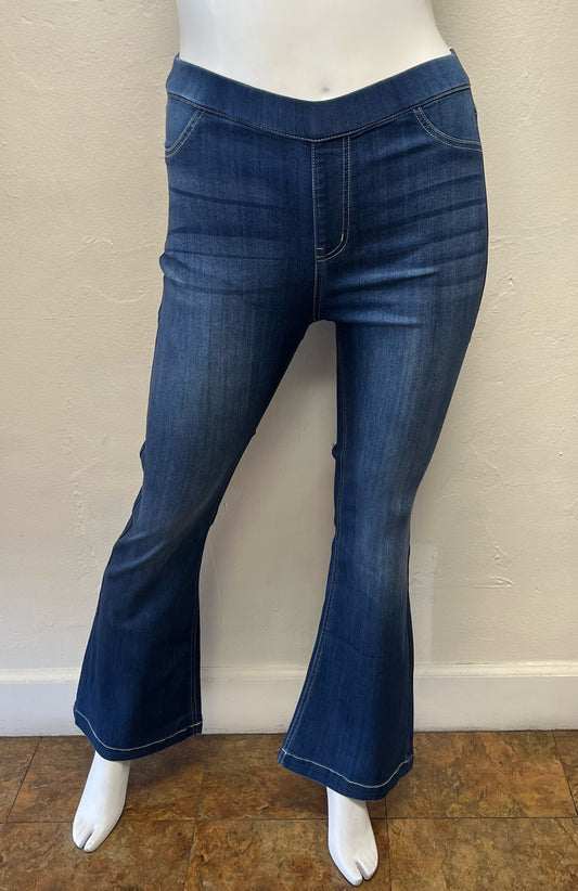 Pull On Flare Jeans