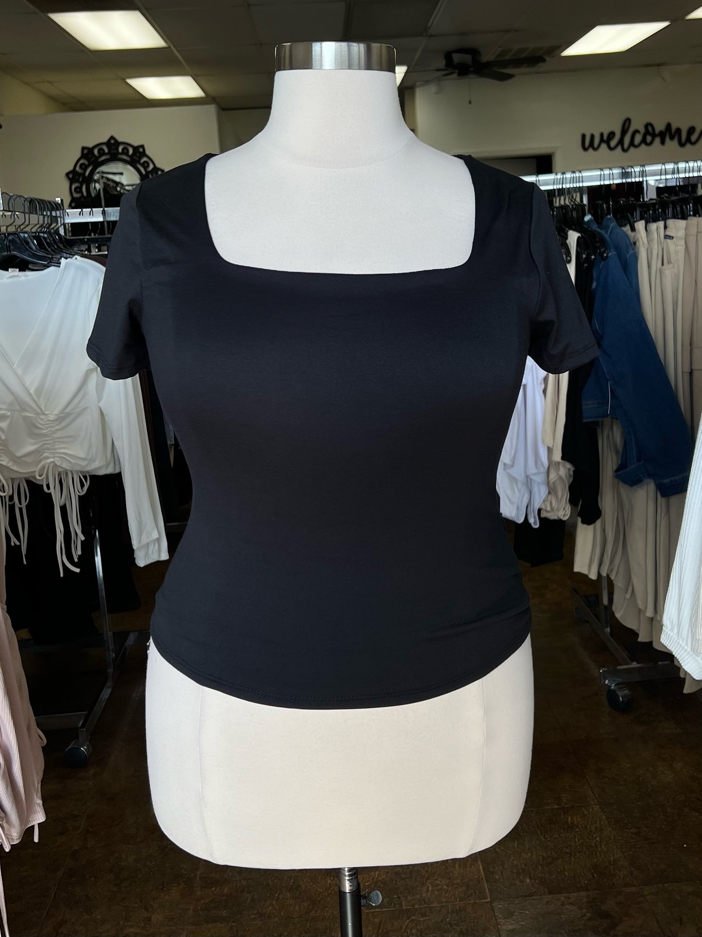 Square Neck SS Top