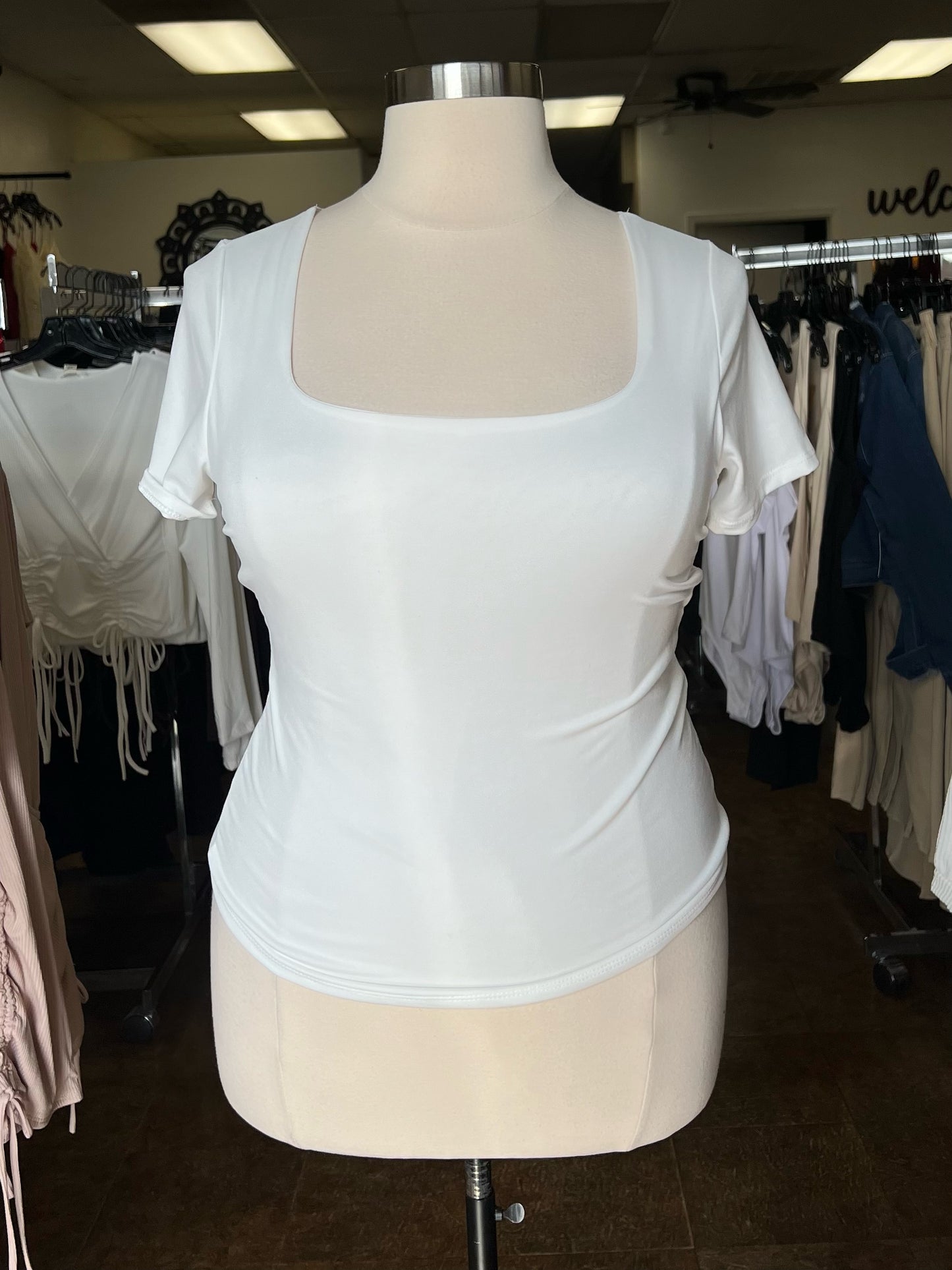 Square Neck SS Top