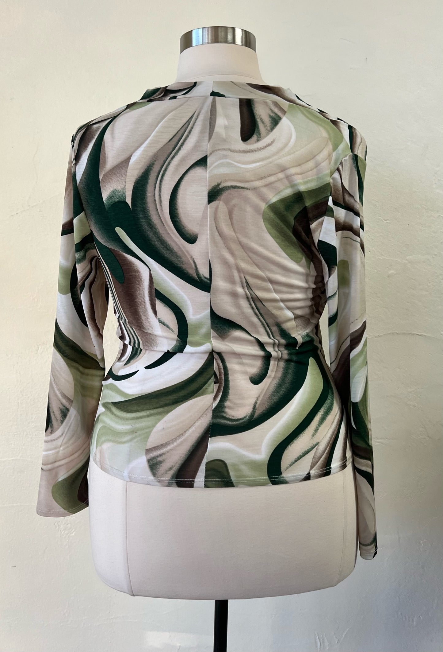 Marble Cowl Neck Top